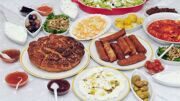 A-sampler-of-Israeli-cuisine.-Image-via-Shutterstock.com_-768x432